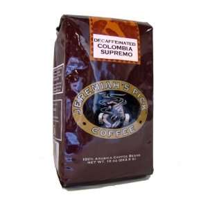 Decaf Colombia Supremo   Whole Beans Grocery & Gourmet Food