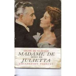  Madame de suivi de julietta De Vilmorin Louise Books