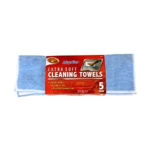   605 7 14 x 14 5 pk Extra Soft Microfiber Cleaning Towel  1 each