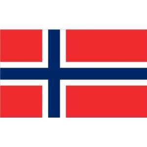    KINGDOM NORWAY RED INDIGO BLUE SCANDINAVIAN CROSS FLAG Automotive