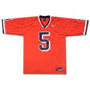  Nike Syracuse Orangemen Orange #5 Replica Football Jersey 