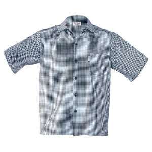  Chef Works CSCK BWC Black and White Check Cook Shirt, Size 