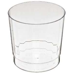   Crystal CCR9240 9 oz Clear Rocks Squat Fluted Tumbler (12 Packs of 20