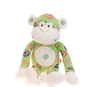  Plush Swirl Print Green Monkey 24 [Toy]: Toys & Games