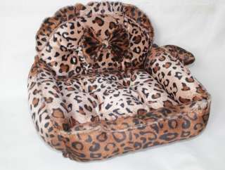 puppy/doggie/cat/dog bed/mat/house soft warm leopard line LONG COUCH 