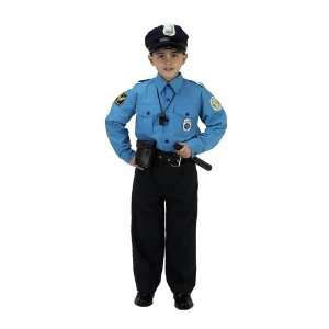  Super Deluxe Police Officer Suit Child Sz 4 14 Halloween Costume 