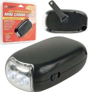   Black Mini Crank Light with 3 Super Bright LEDs: Home Improvement