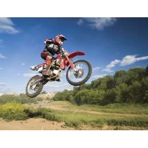   96 Inch by 126 Inch Motocross Launch Wall Mural