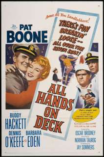 All Hands on Deck 1961 Orig Movie Poster Buddy Hackett  