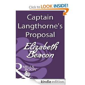 Captain Langthornes Proposal Elizabeth Beacon  Kindle 