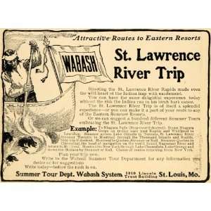   Lawrence River Trip Summer Cruise   Original Print Ad