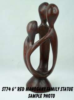 Suar Wood Abstract Family Statue Modern Art ST74RM  