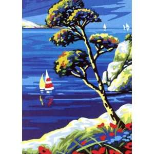  CALANQUE NEEDLEPOINT CANVAS: Arts, Crafts & Sewing