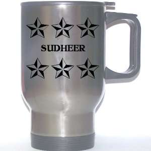  Personal Name Gift   SUDHEER Stainless Steel Mug (black 