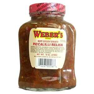 Webers Hot Green Tomato Piccalilli Relish 12ct  Grocery 
