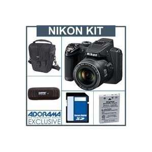  Nikon Coolpix P500 Digital Camera Kit   Black   with 8GB 