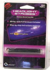 Purple Headlight Strobes Strobe Light Tuner Car Mod **$  