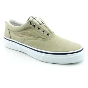 Sperry Top Sider Mens Striper Laceless Tan Shoes 044211864846  