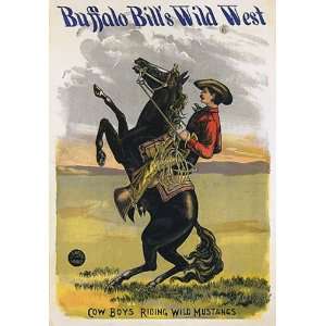  BUFFALLO BILLS WILD WEST HORSE HORSEBACK COW BOYS RIDING 