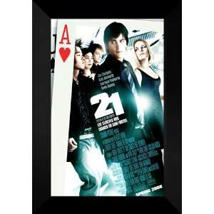  21 FRAMED Movie Poster: Sturgess Keven Spacey Bosworth 