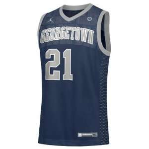 Georgetown Hoyas Number 21 Youth Replica Basketball Jersey by Nike 