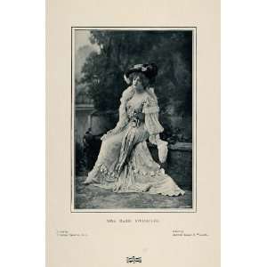  1901 Print Portrait Marie Studholme Edwardian Actress 