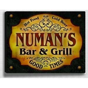  Numans Bar & Grill 14 x 11 Collectible Stretched 