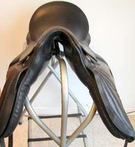 18 Black English Dressage Leather Saddle CLoSeOut Cheap Free PAD #15 