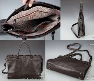 Mens Business Case Casual Laptop Handbag Shoulder Purse Briefcase Bag 