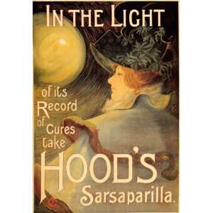   LIGHT HOODS SARSAPARILLA FRENCH VINTAGE POSTER REPRO: Everything Else