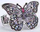 Purple crystal butterfly bracelet JEWELRY 7;buy 10 items 