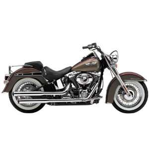   On Chrome Mufflers with Tips for 2007 2011 HD Deluxe/Crossbones Models