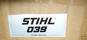 039 Stihl Chainsaw Name Model Tag Decal *New*  