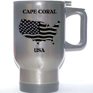  US Flag   Cape Coral, Florida (FL) Stainless Steel Mug 