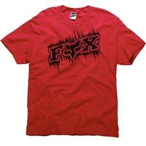    Fox Racing Youth Smear T Shirt   Youth Large/Red: Automotive