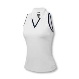  Adidas 2007 Womens ClimaCool Halter Golf Top   White/Navy 