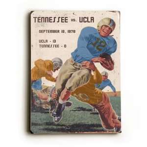  UCLA VS Tennessee Wood Sign (9 x 12)(Solid): Sports 