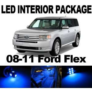 Ford Flex 2008 2011 BLUE 8 x SMD LED Interior Bulb Package Combo Deal