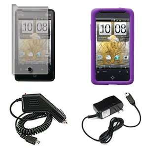   Case Faceplate Cover + LCD Screen Protector + Rapid Car Charger + Home