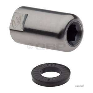 Stolen Nano Peg Chromoly 10mm Polished 35x20mm:  Sports 