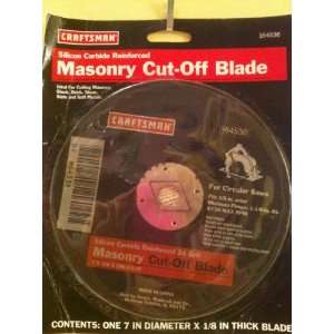 Craftsman Silicon Carbide Reinforced 24 Grit Maronry Cut off Blade 7 X 