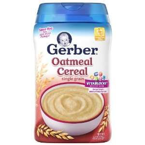 Gerber Cereal for Baby, Single Grain Oatmeal, 8 oz:  