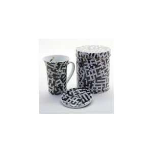    Crosswords Teacup 14oz By Paul Cardew Cup Only: Kitchen & Dining