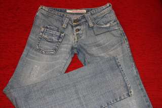 WOMEN VTG JEANS BLUE MADE IN ITALY ROSSO DI SERA XS / 27  