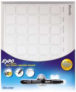 Expo 11 x 14 Magnetic Dry Erase Calendar Whiteboard 071641704732 