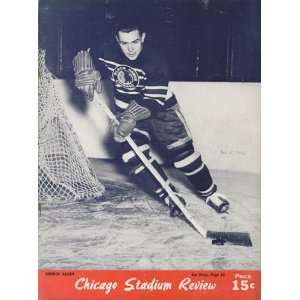  Vintage Hockey Program Chicago Blackhawks vs. New York 