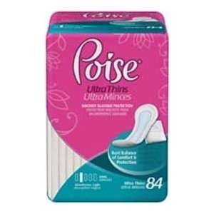  Depend Poise Pads Ultra Thin Long Light Absorbency 84/bag 