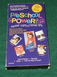 Preschool Power 1~Jacket Flips & Other Tips VHS Video  
