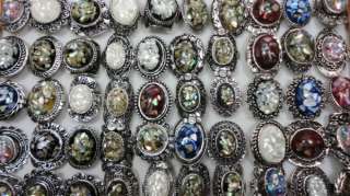   wholesale jewelry lots 30pcs Nature cameo shell Rings 