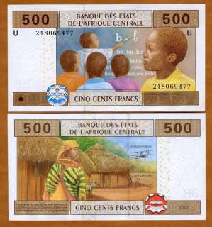 Central African Cameroun, 500, 2002 (2010) P 206U UNC  
